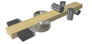 Keturpusio obliavimo staklės su dviem vertikaliomis pjuklų ašimis " MOULDTECH 416-SAW+2" - Image 3